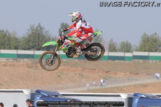 2009-10-04 Franciacorta - Motocross delle Nazioni 1391 Final B - Dean Wilson - Kawasaki 250 CAN